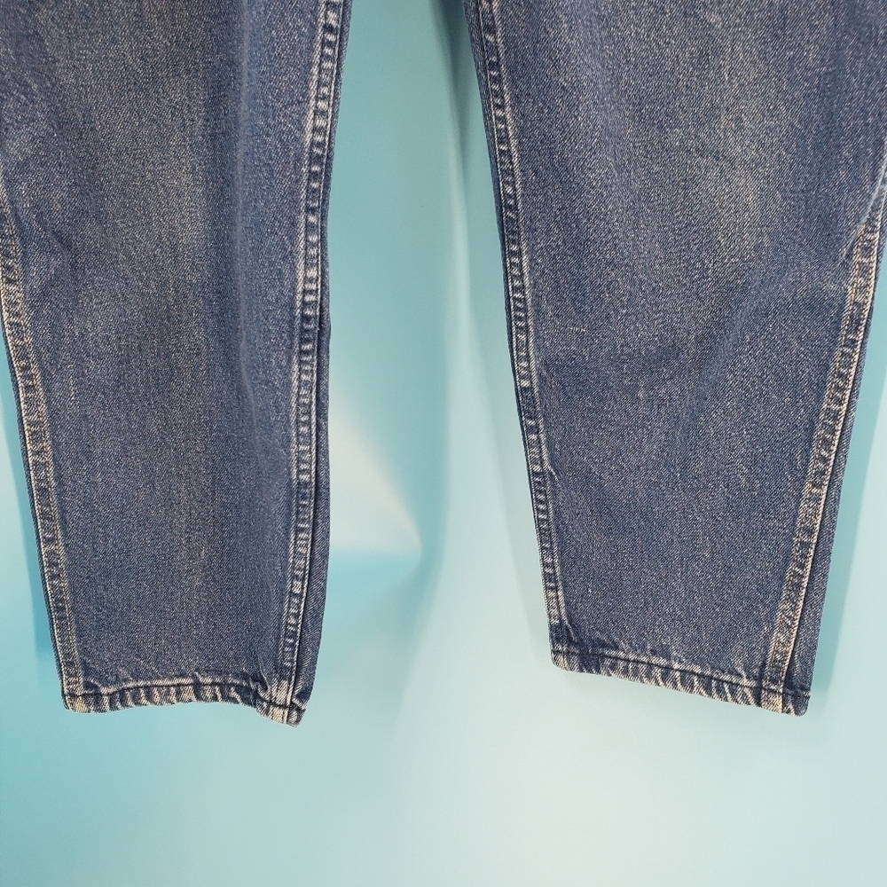Vintage 90s Lee high waist medium wash cotton jeans 11/12 - Picture 8 of 10